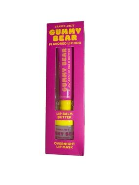 Trader Joe's Gummy Bear Flavored Lip Duo - Pink & Yellow